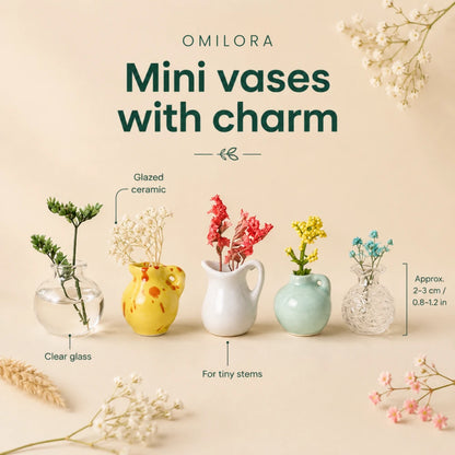 Florette Mini Vase Ceramic Magnets - Limited Time Offer