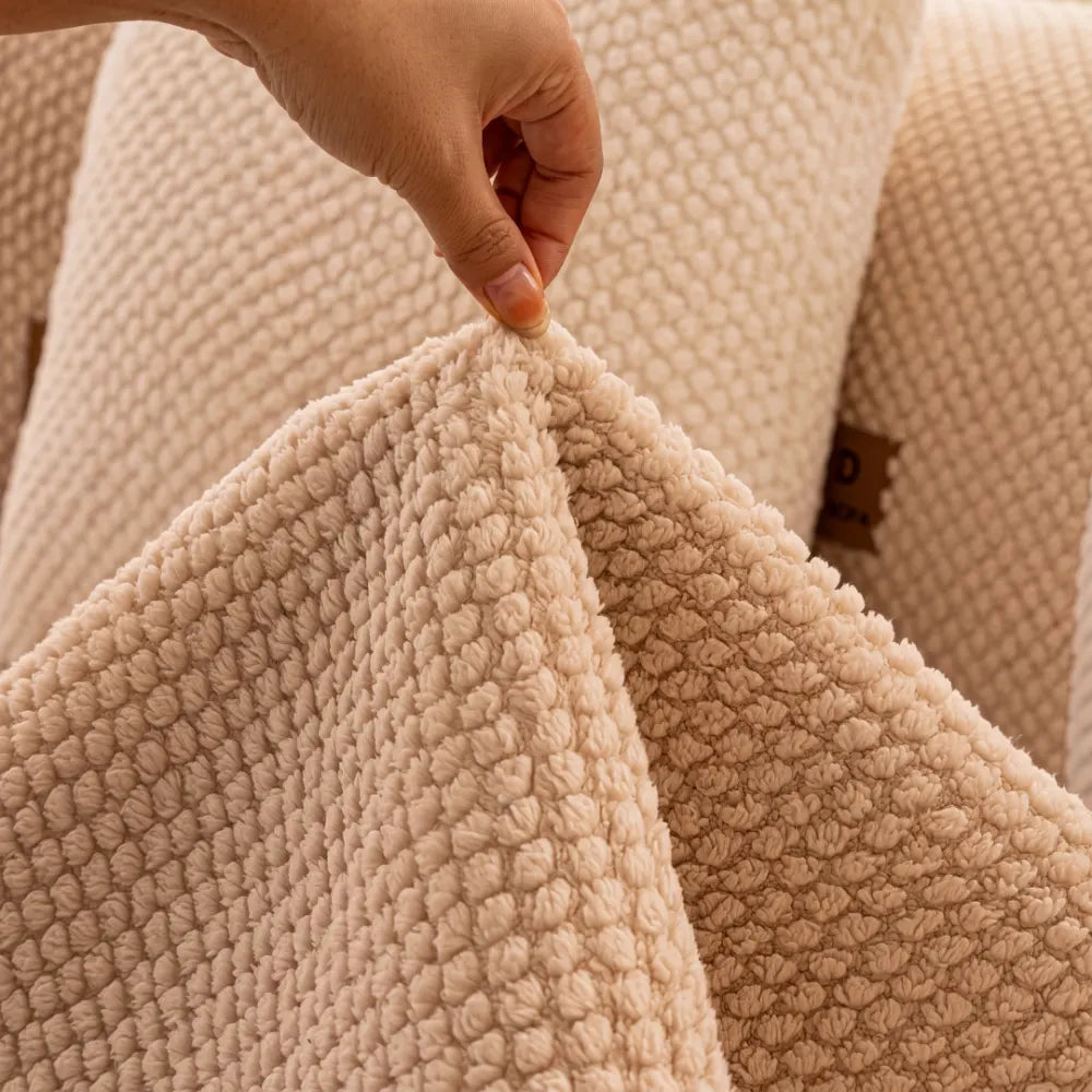 Plush Non-Slip Sofa Cover