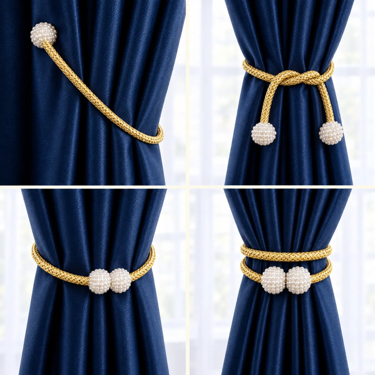 Aurelle Magnetic Curtain Tiebacks
