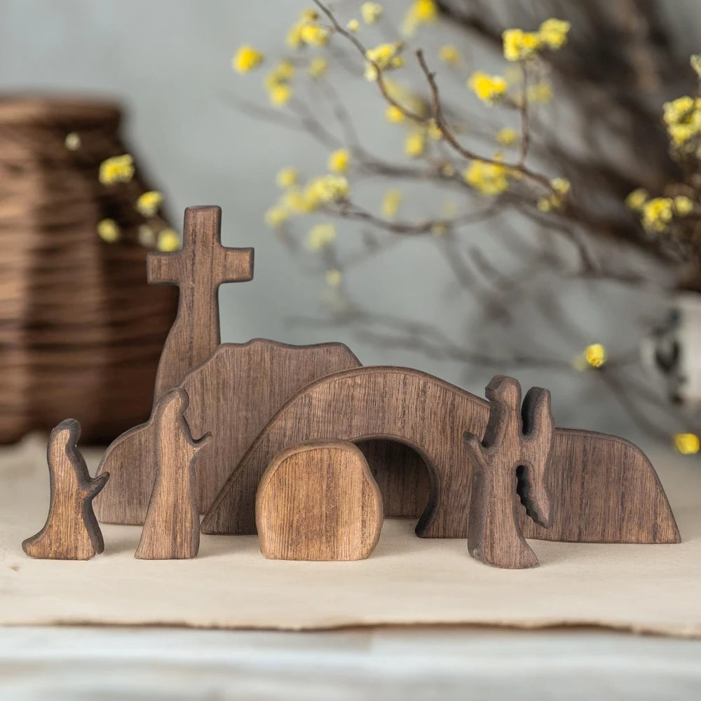 Risen Cross Wood Set
