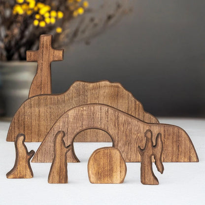 Risen Cross Wood Set