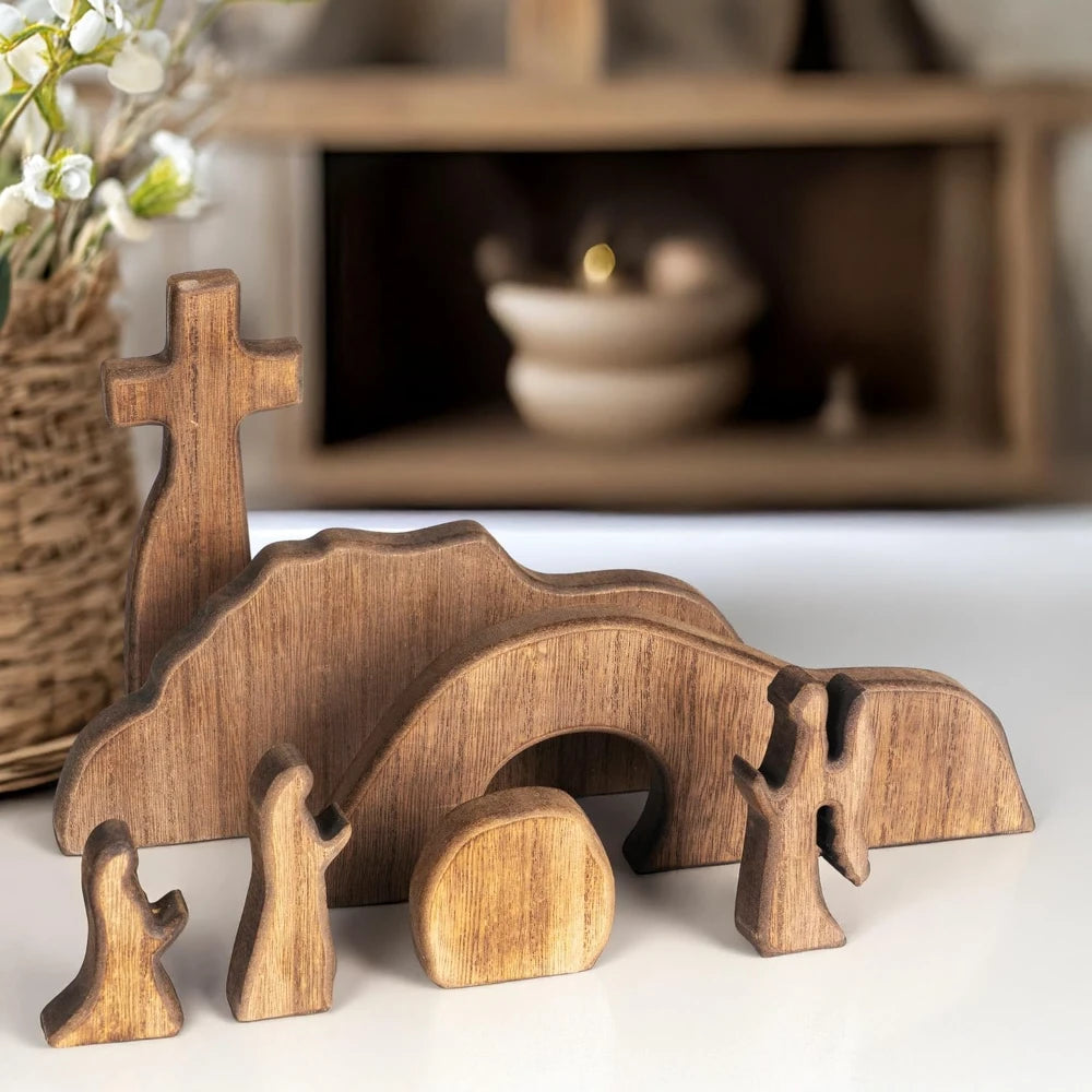 Risen Cross Wood Set