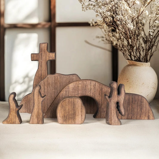 Risen Cross Wood Set