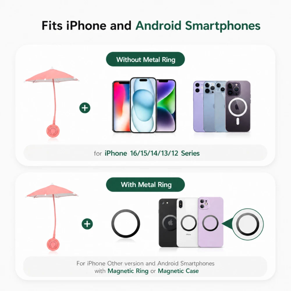 Elara Glow Magnetic Phone Umbrella