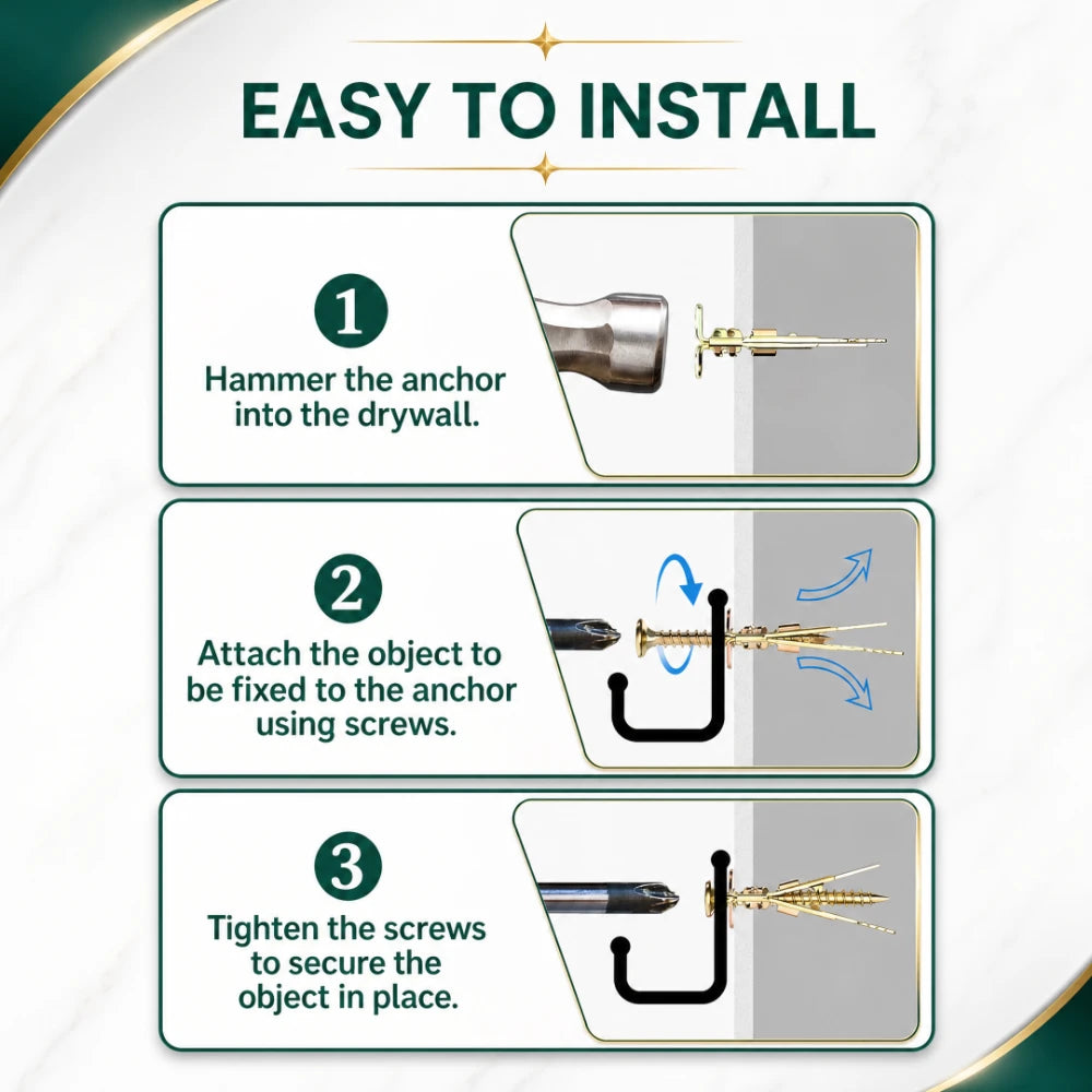 No-Drill Wall Anchor Kit