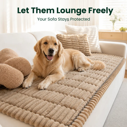 Plush Non-Slip Sofa Cover
