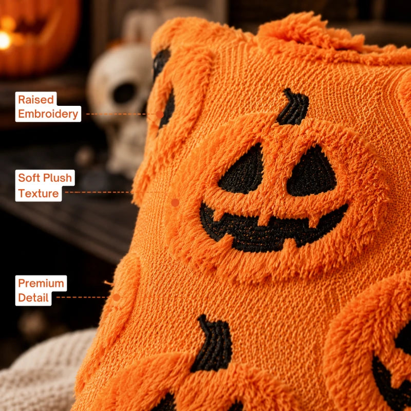 Plush Halloween Pillow Covers