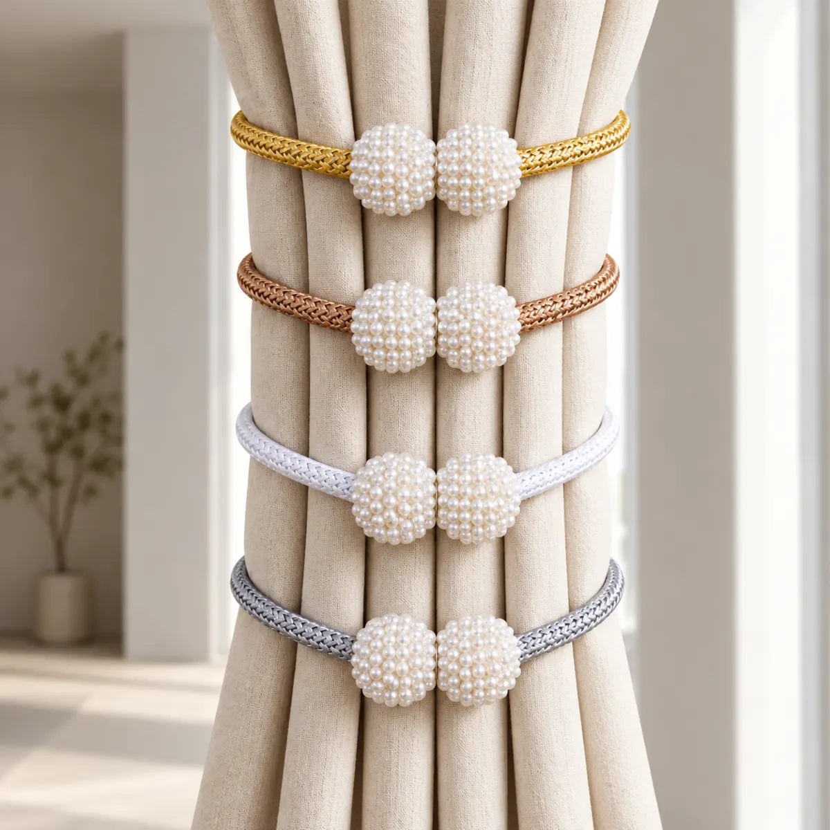 Aurelle Magnetic Curtain Tiebacks