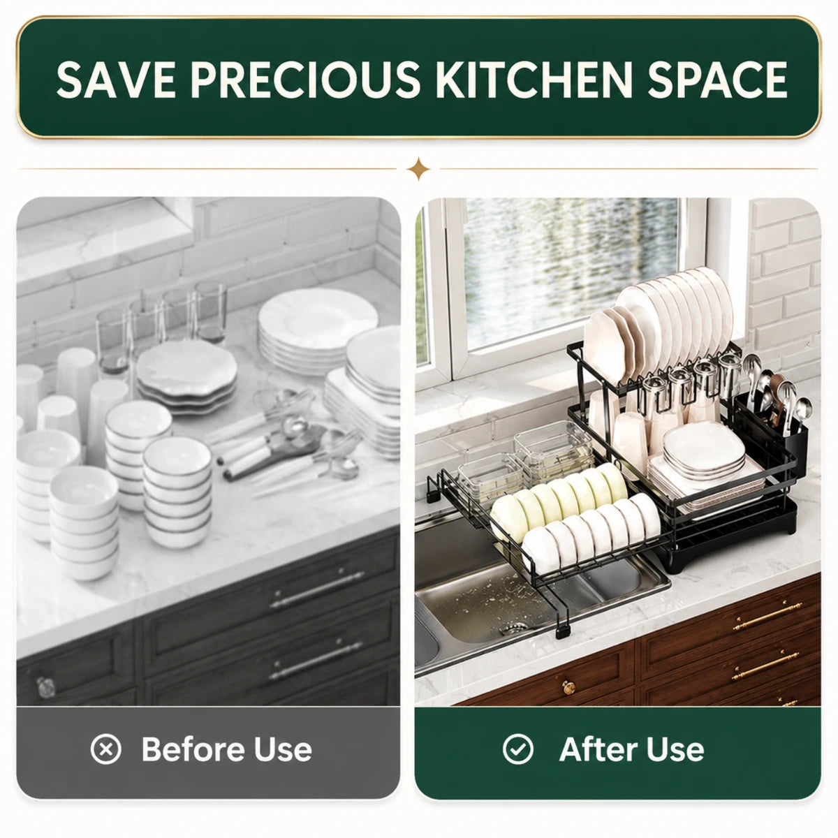 Tavola Expandable Dish Drying Rack