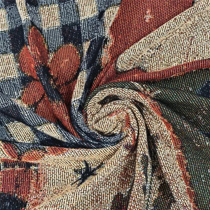 Vintage Halloween Woven Blanket