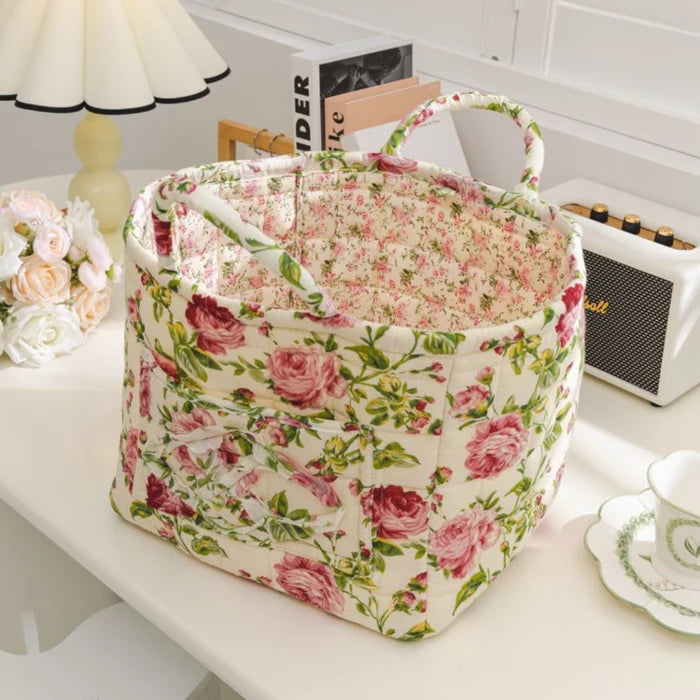 Quilted Bloom Basket