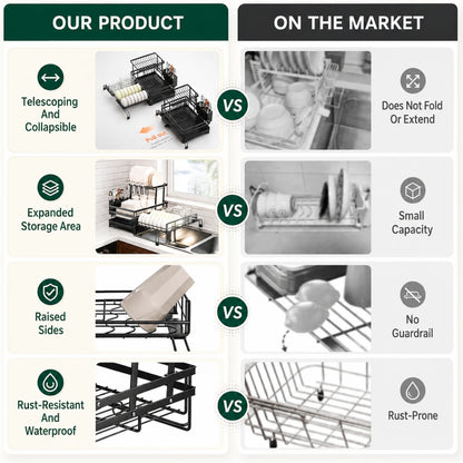 Tavola Expandable Dish Drying Rack
