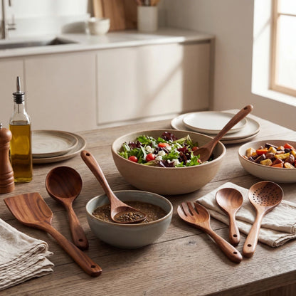 Nordhaven Teak Utensil Set