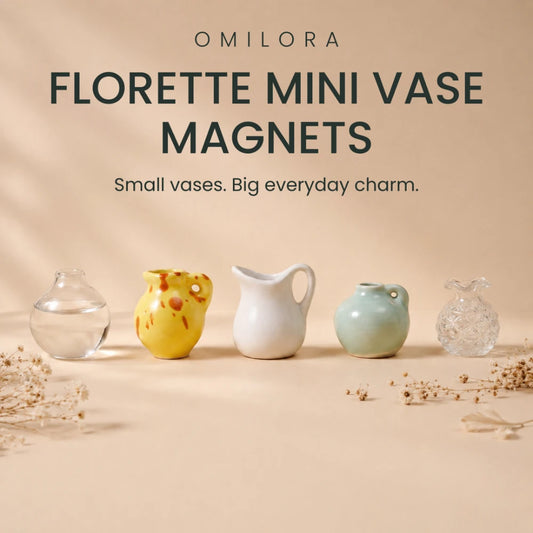 Florette Mini Vase Ceramic Magnets - Limited Time Offer