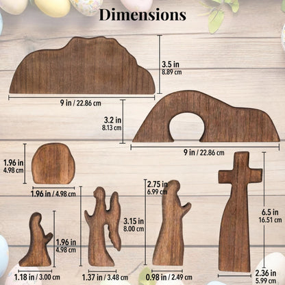 Risen Cross Wood Set