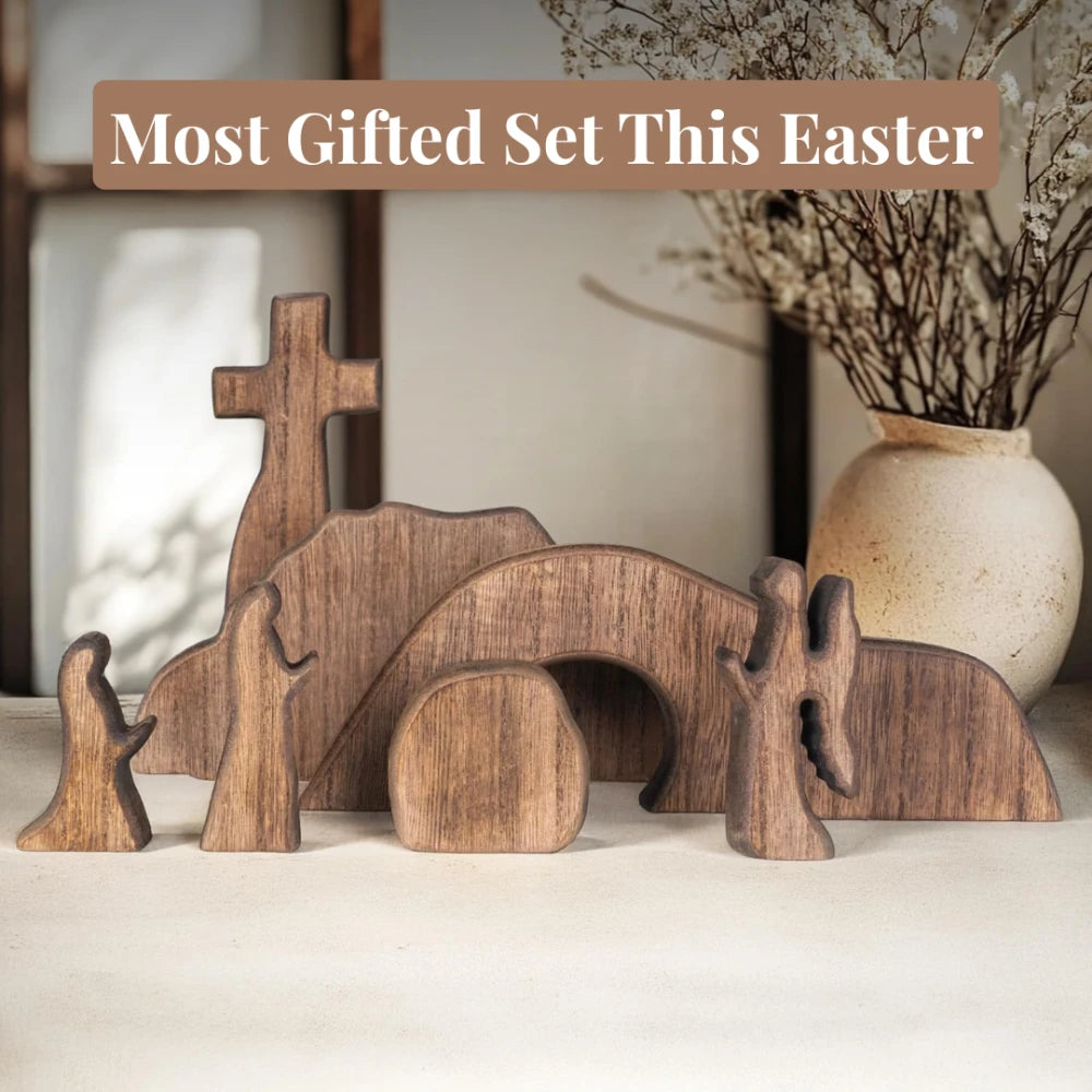 Risen Cross Wood Set