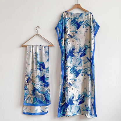 Riviera Breeze Kaftan Set