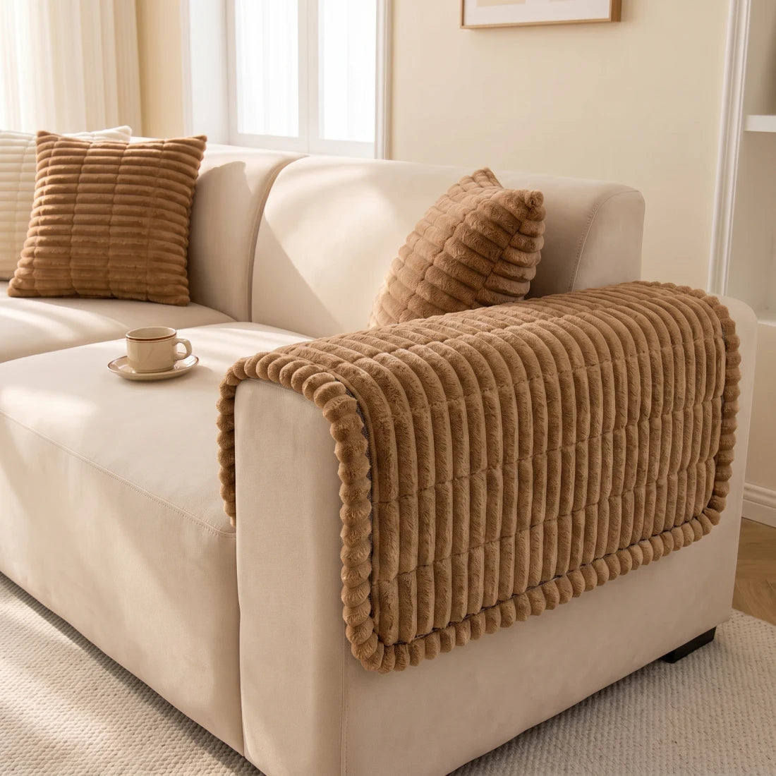 Plush Armrest Covers (2pcs)