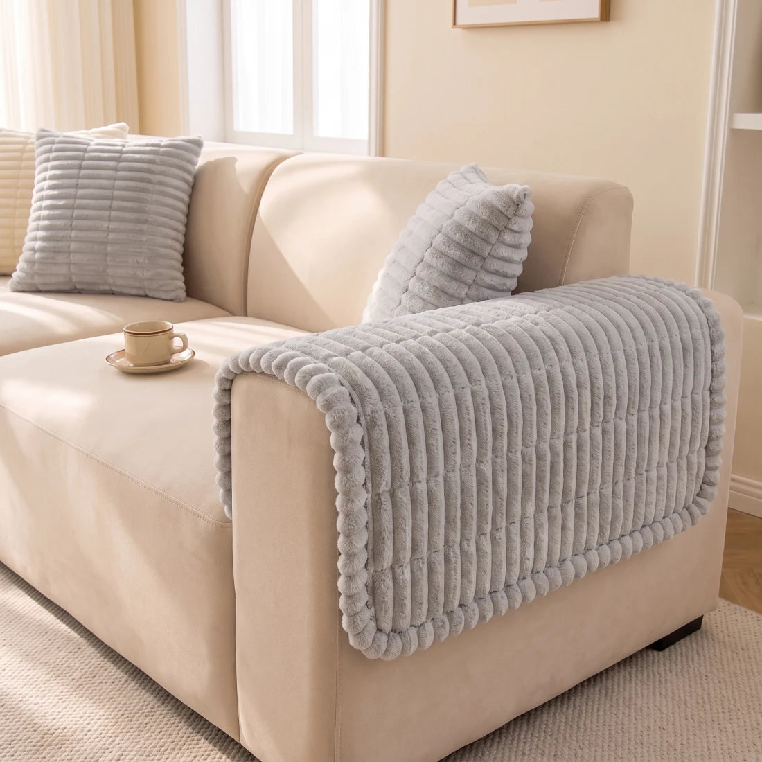 Plush Armrest Covers (2pcs)