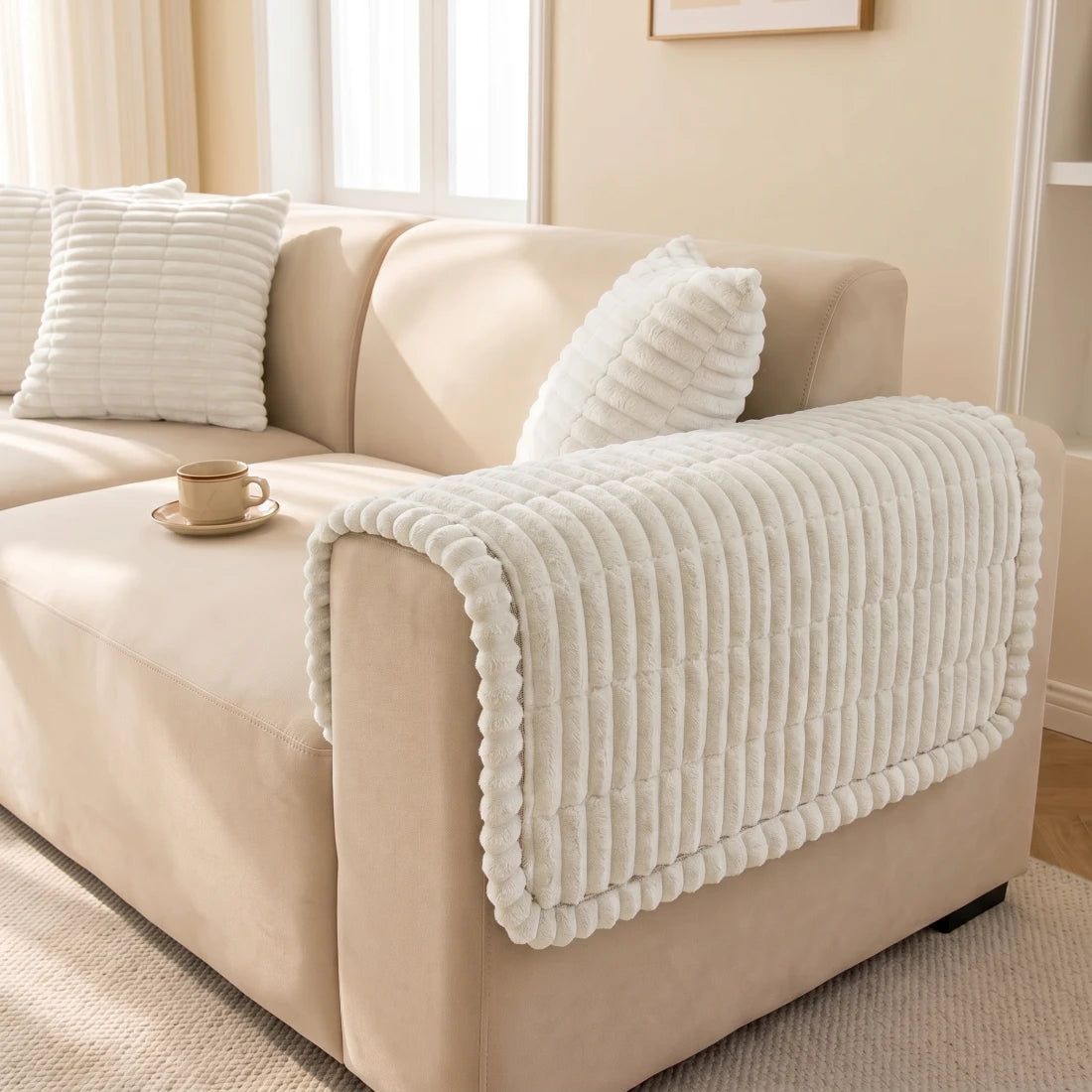 Plush Armrest Covers (2pcs)
