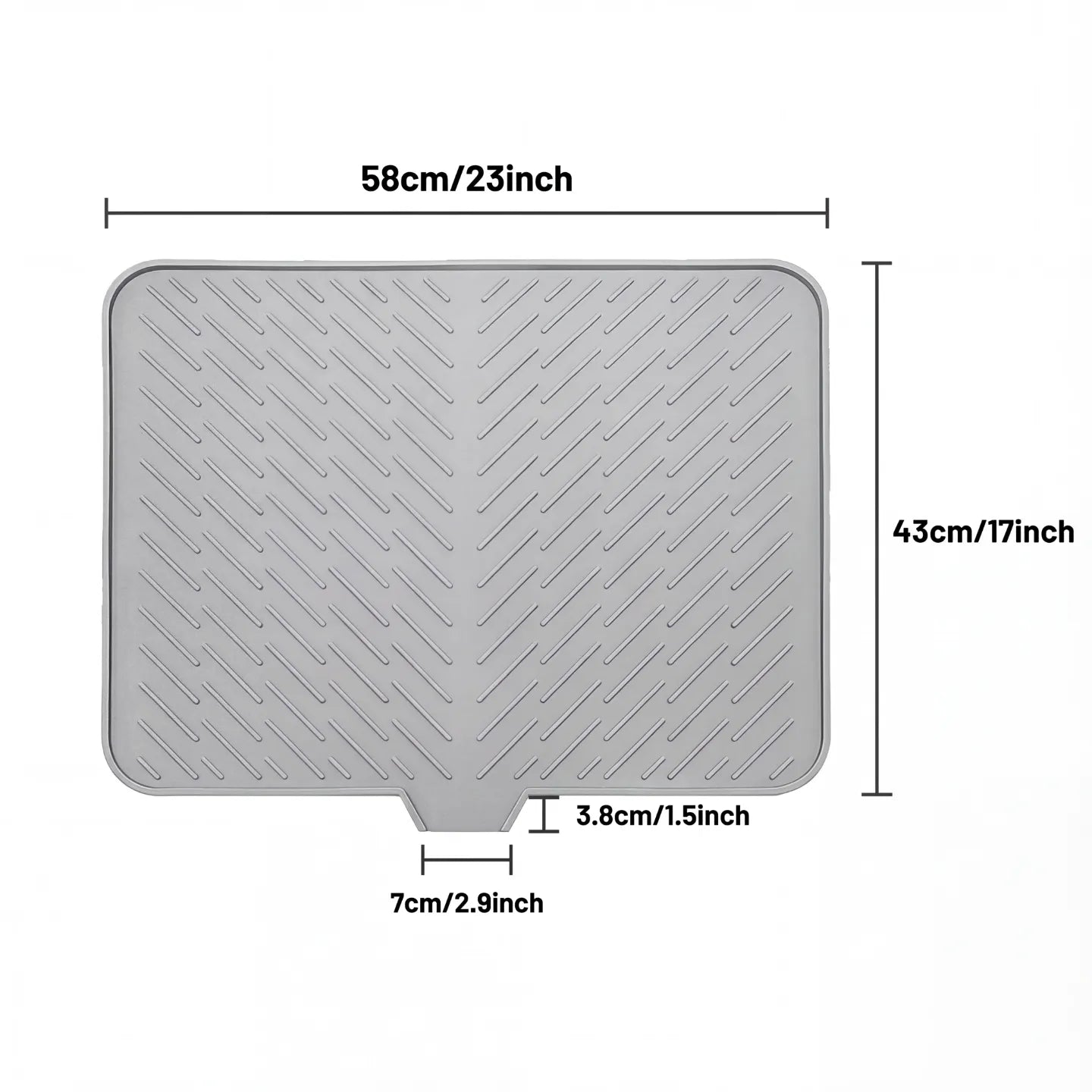 SelfDrain Silicone Mat