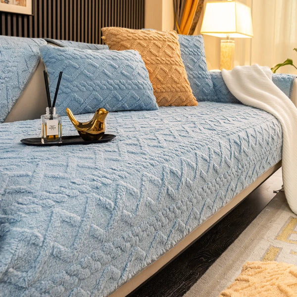 Plush Non-Slip Sofa Cover