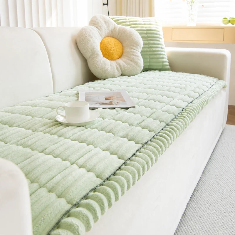 Plush Non-Slip Sofa Cover