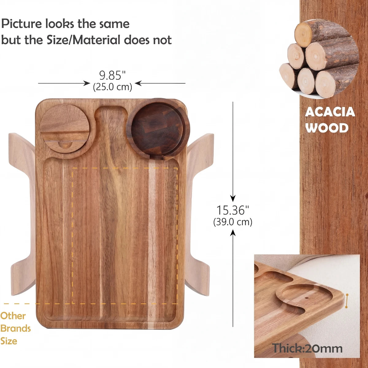 Acacia Sofa Armrest - Limited Time Offer