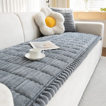 Plush Non-Slip Sofa Cover