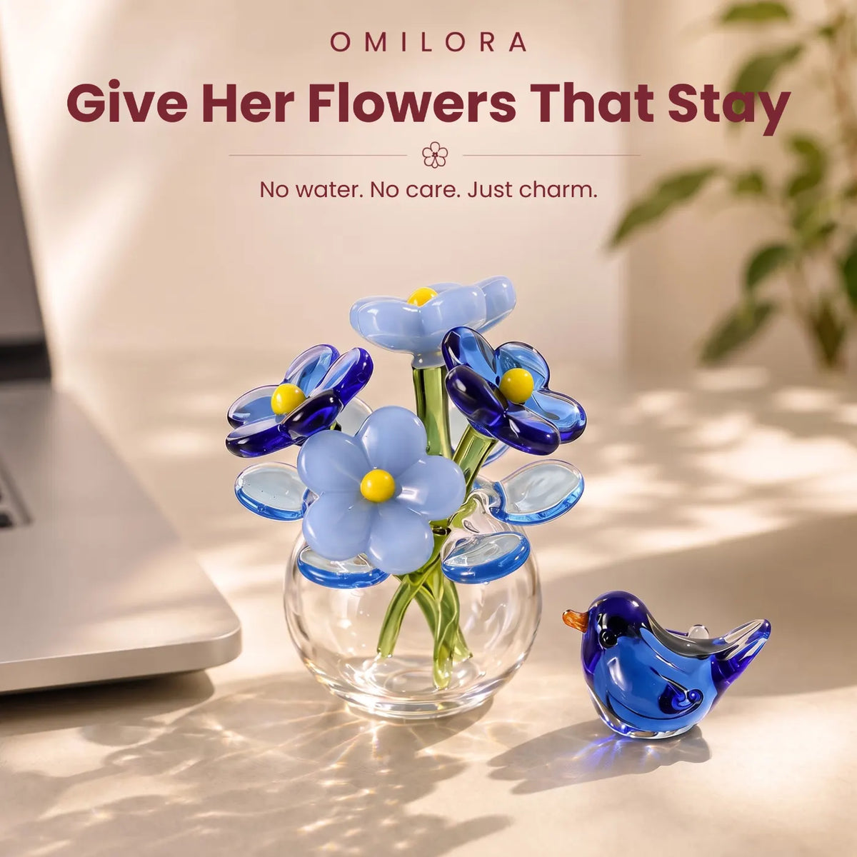 Marielle Bird Glass Bouquet