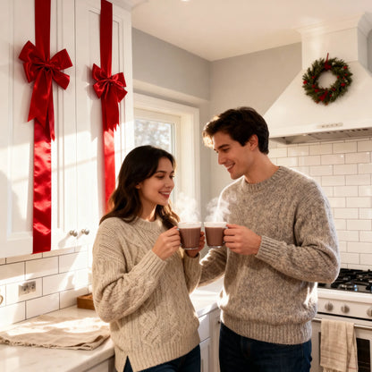 Holiday Cabinet Bows